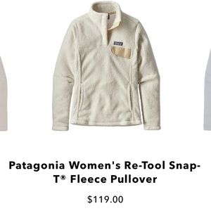 Patagonia Women’s, Snap-T Pullover (small), White